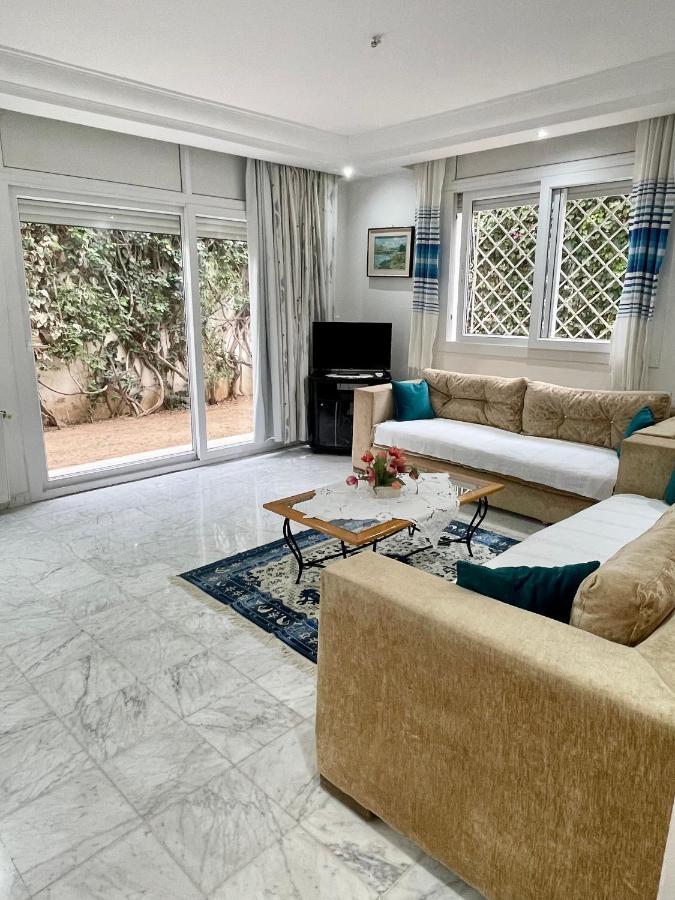Etage De Villa Avec Jardin, Pres De L'Aireport Et Parking Prive Ariana Exteriér fotografie
