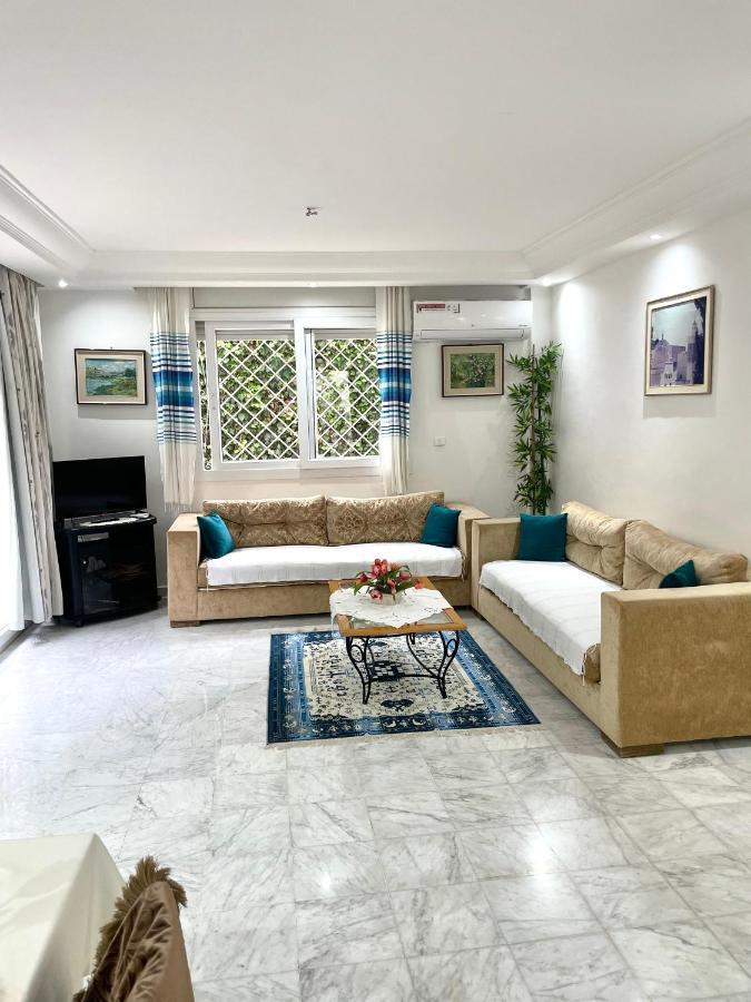 Etage De Villa Avec Jardin, Pres De L'Aireport Et Parking Prive Ariana Exteriér fotografie