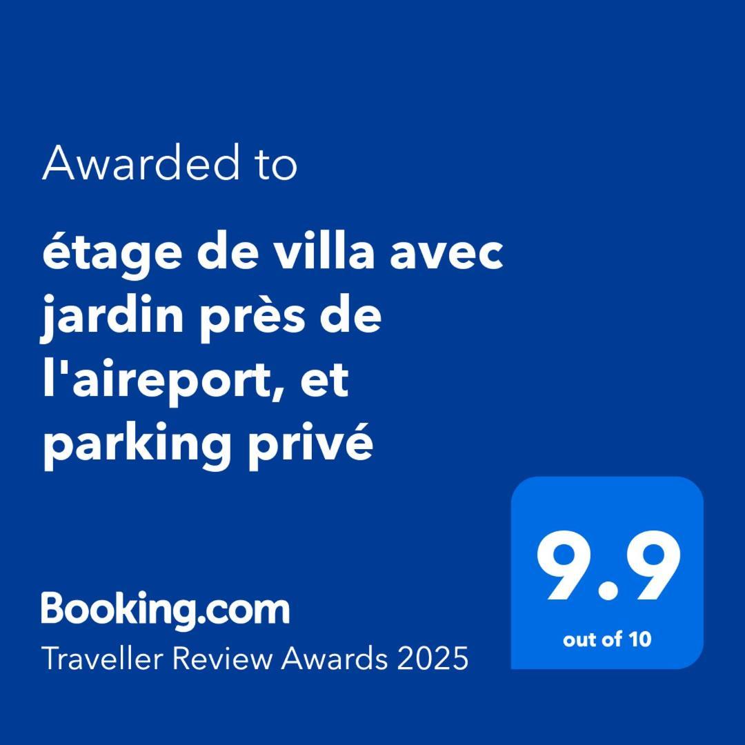 Etage De Villa Avec Jardin, Pres De L'Aireport Et Parking Prive Ariana Exteriér fotografie